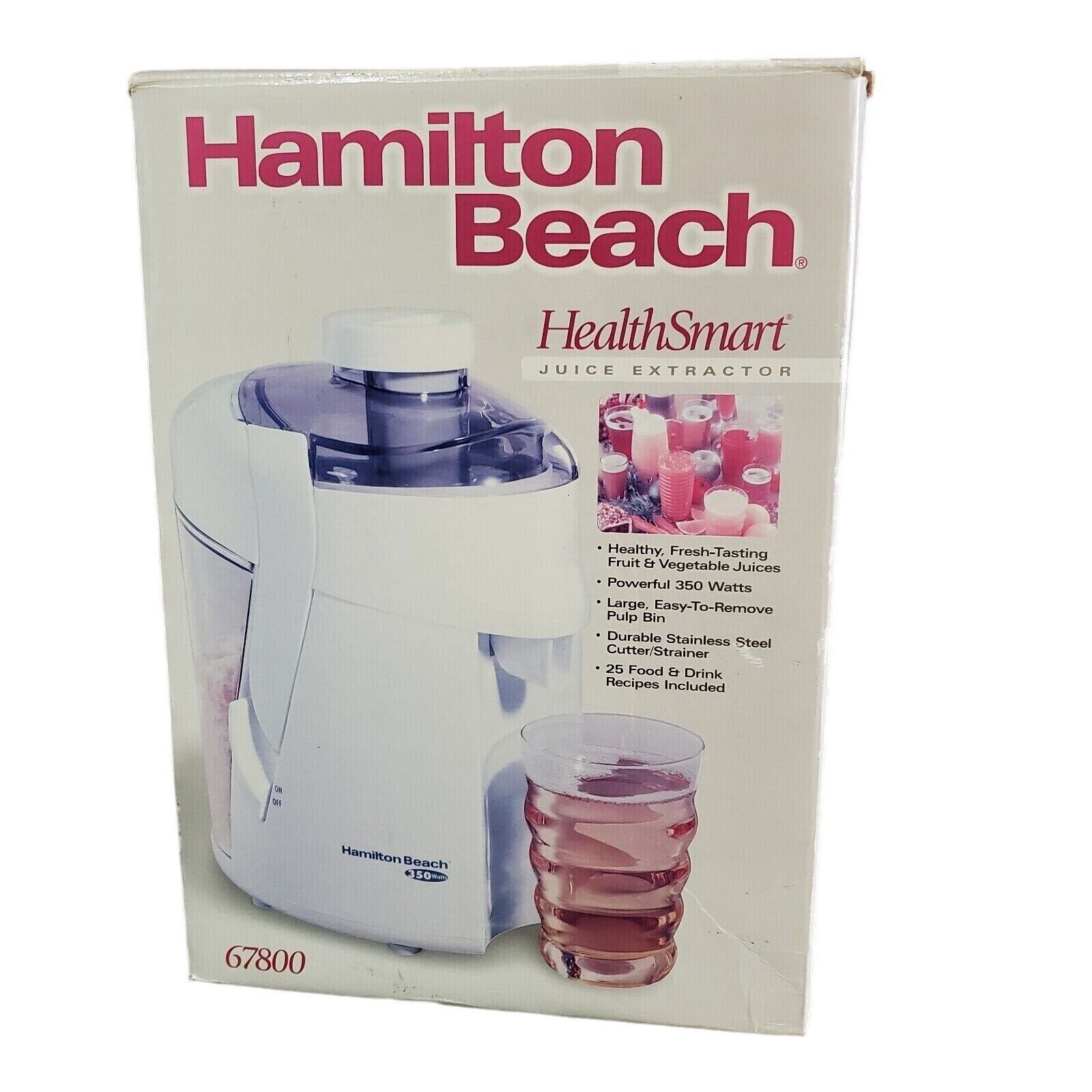 Hamilton Beach HealthSmart Juice Extractor White 67800 CJ09 Proctor-Silex