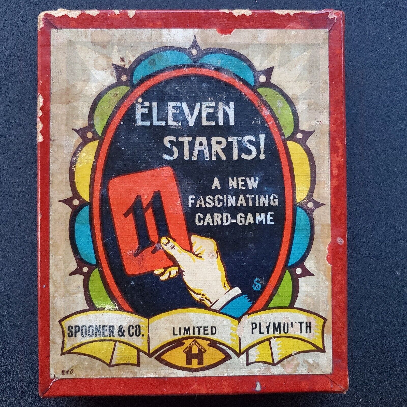 Eleven Starts! Hausser Family Playing Card Game 1920s Spooner & Co.