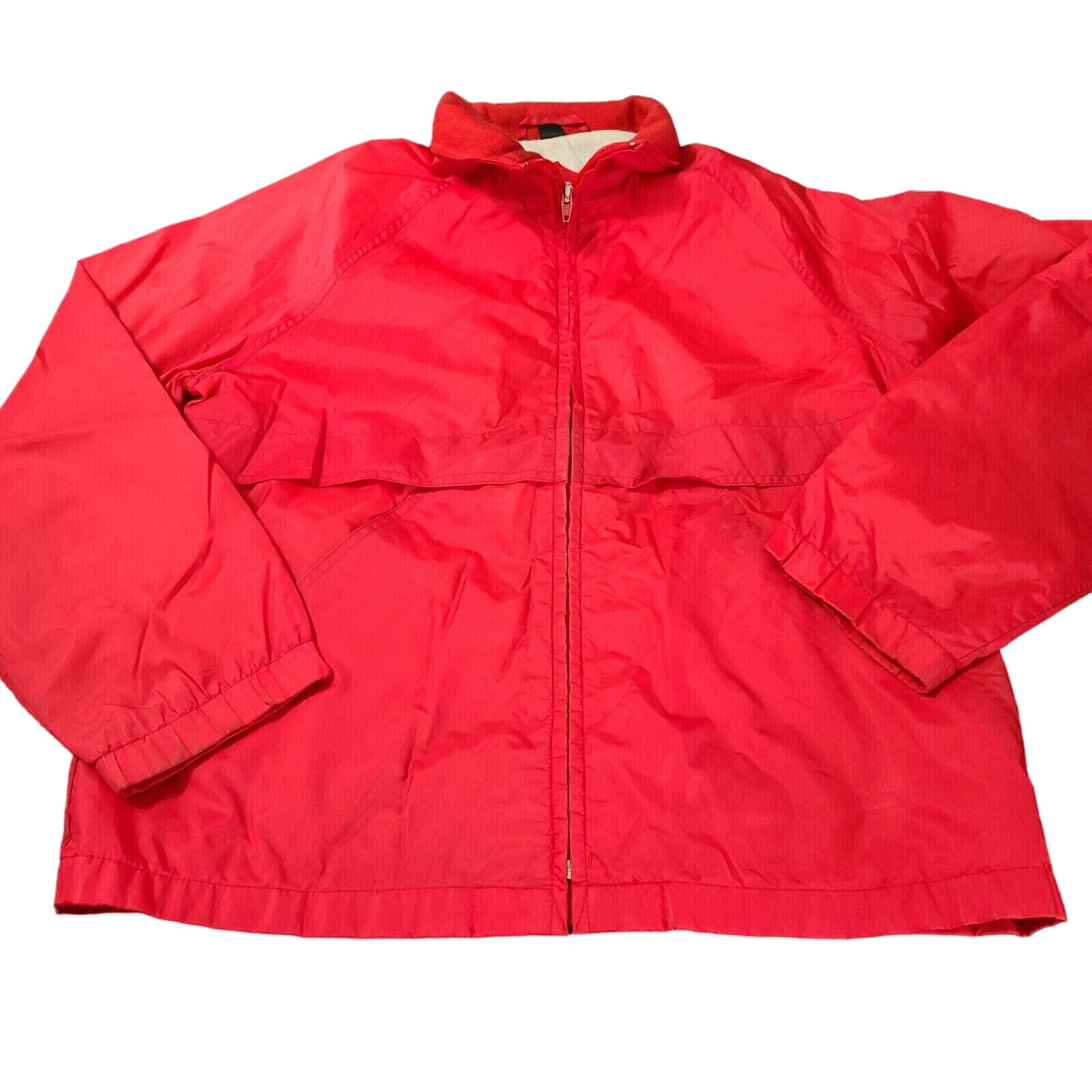 Pacific Trail Mens Jacket Red Size Large  Windbreaker Zipper Long Sleeve