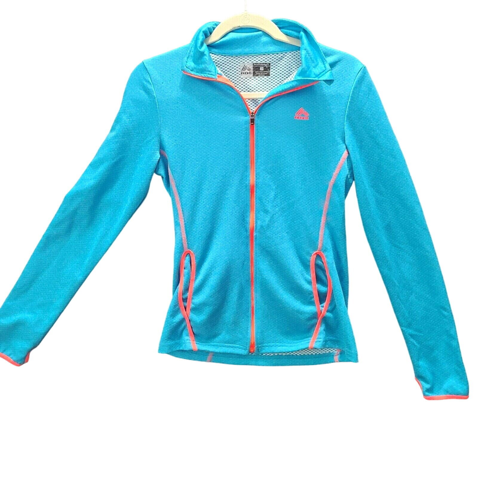 RBX Performance Womens Jacket Blue SIze Small 100% Polyester Long Sleeve Pockets