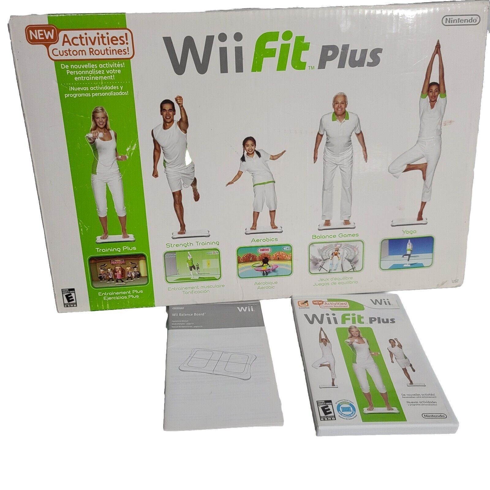 Nintendo Wii Fit Plus Balance Board & Game Bundle Open Box New Mint Complete
