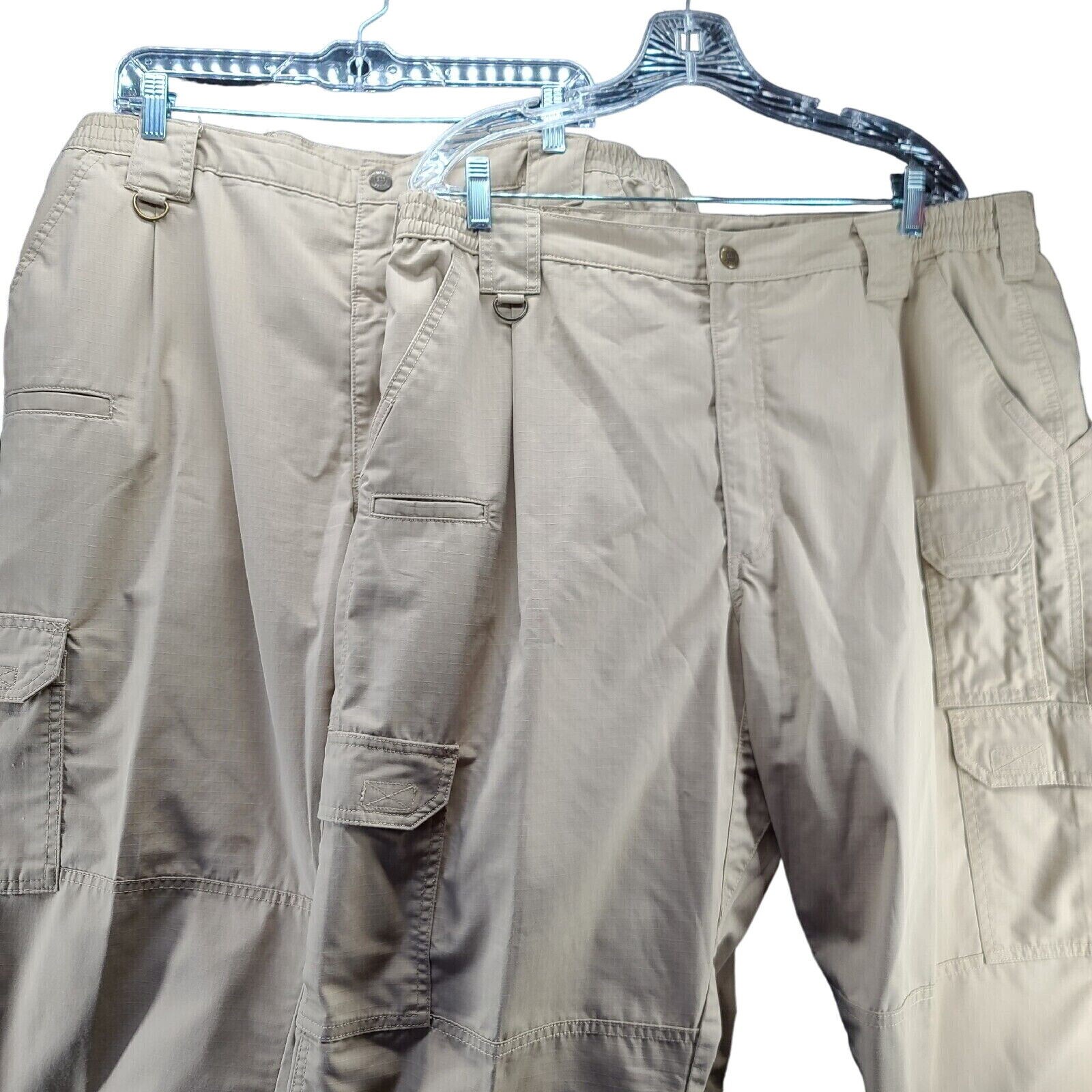 5.11 Tactical Series Mens Pants Beige Size 42 Polyester Blend Pockets Lot Of Two