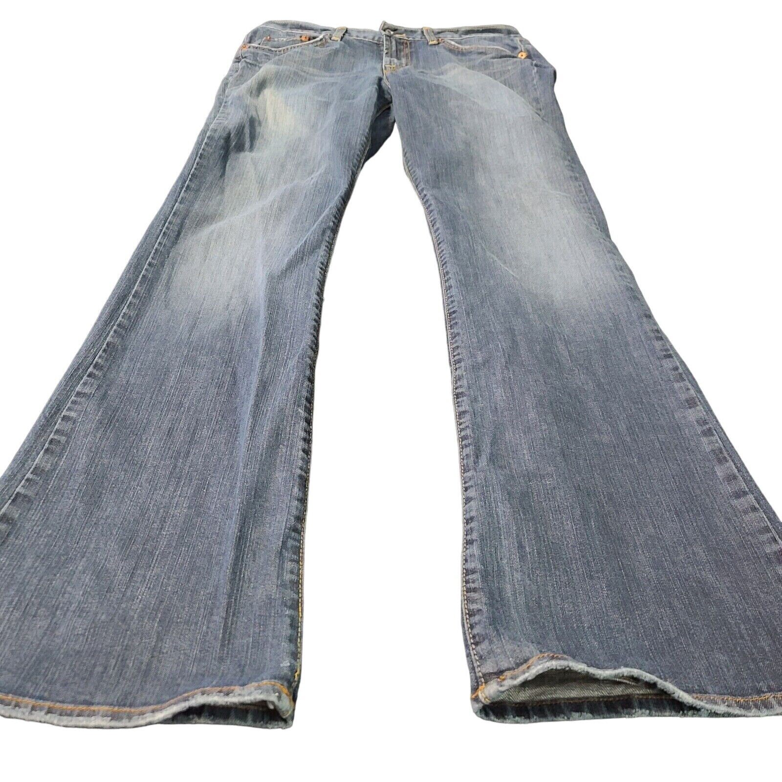 Lucky Brand By Gene Montesano Womens Jeans Blue Size 6/28 Cotton Distressed