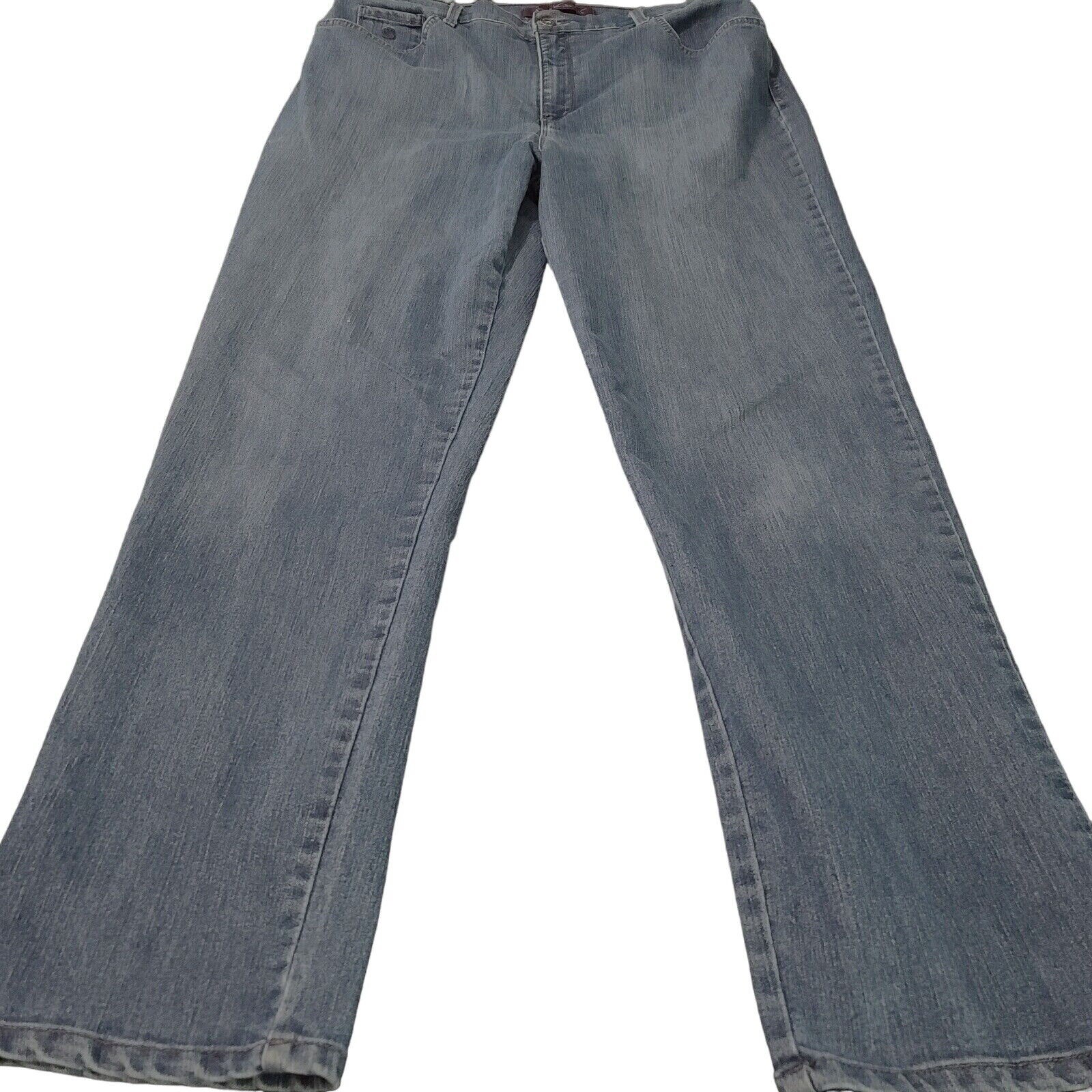 Gloria Vanderbilt Womens Jeans Bluse Size 16L Cotton Blend Stretch Pockets