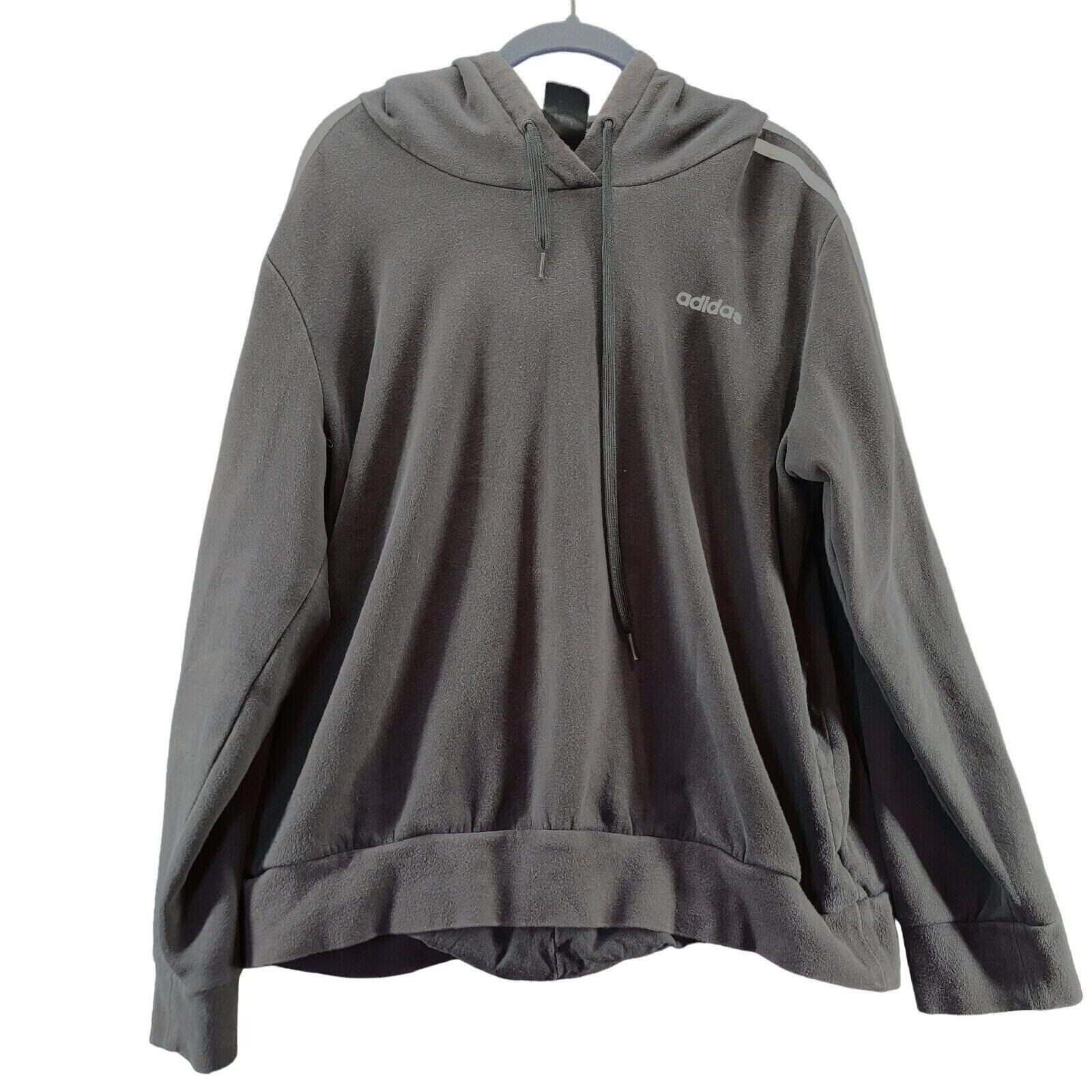 Adidas Womens Hoodie Black Size XL Pullover Long Sleeve Hooded Pullover