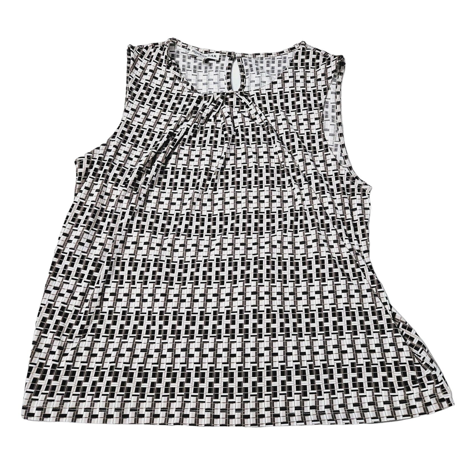 Jones Wear Womens Blouse Multi-Color Size XL Polyester Blend Sleeveless Pullover