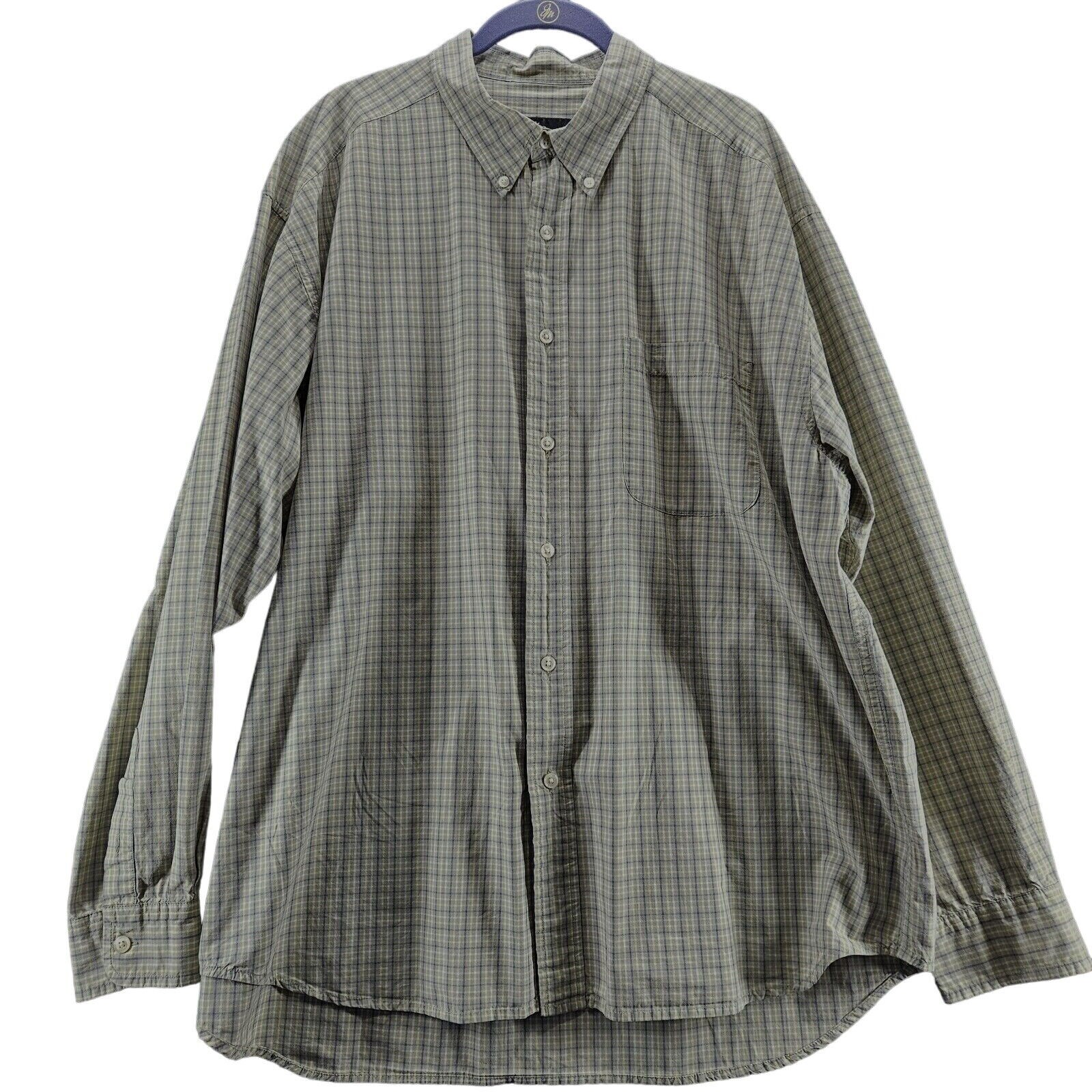 Eddie Bauer Mens Button Up Shirt Multi-Color Size XL 100% Cotton Long Sleeve