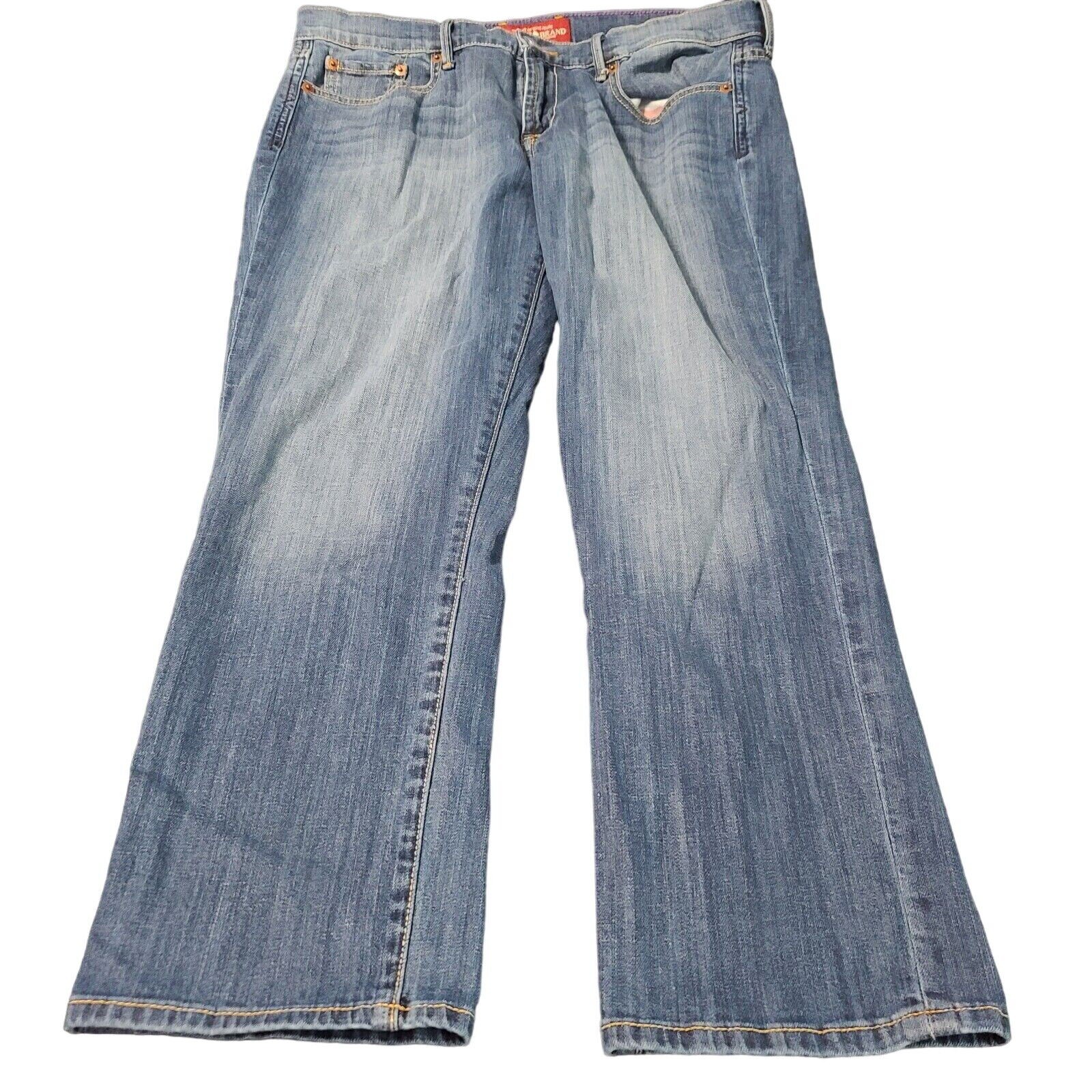 Lucky Brand Sweet N Crop Womens Jeans Blue Size 14/32 Cotton Blend Stretch