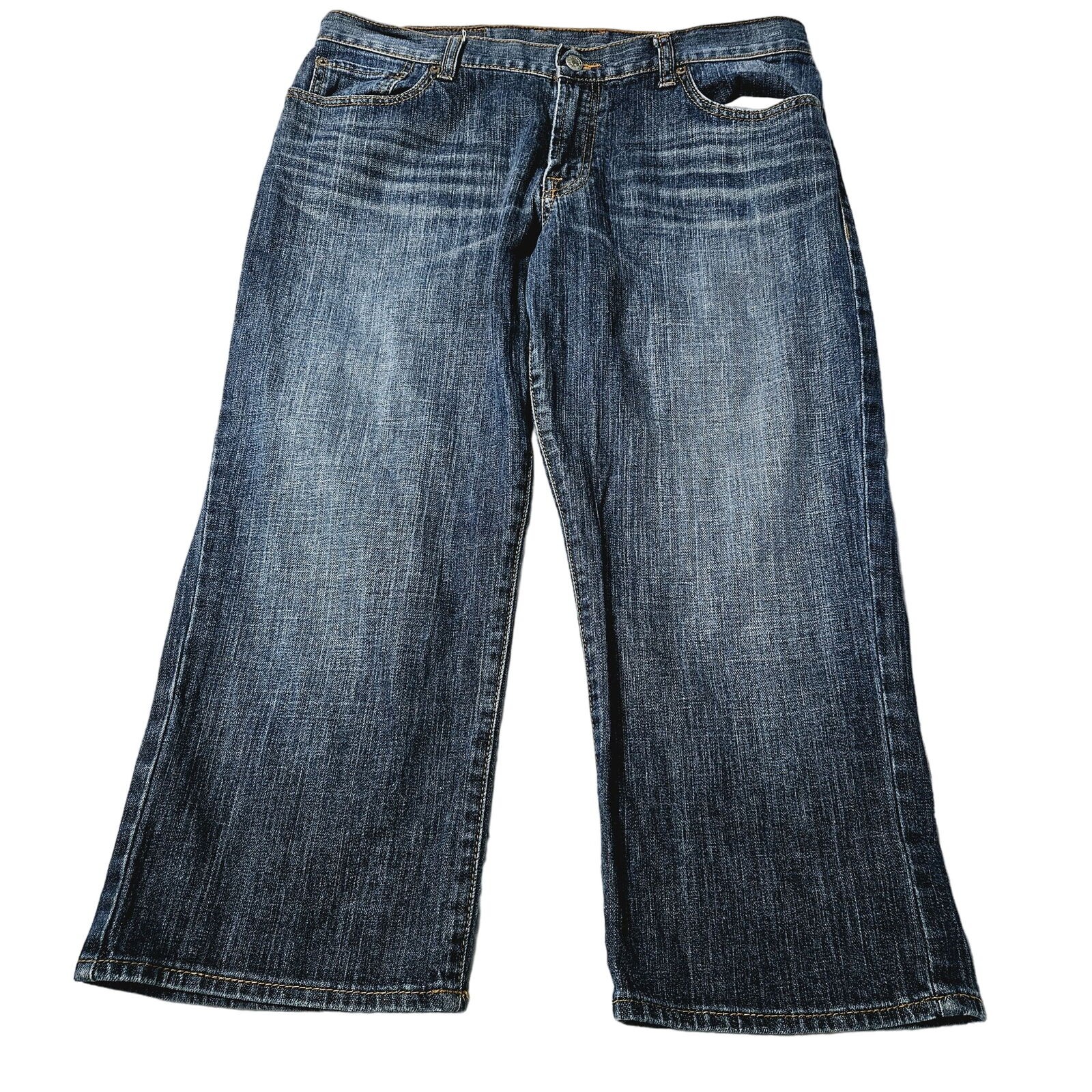 Lucky Brand Womens Dungarees Jeans Blue Size 33 Cotton Blend Classic Fit Stretch